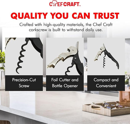 Chef Craft Select Waiters Corkscrew - Image 6