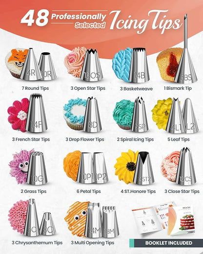 RFAQK 250 PCs Aluminum Cake Decorating Tools Kit - Image 5