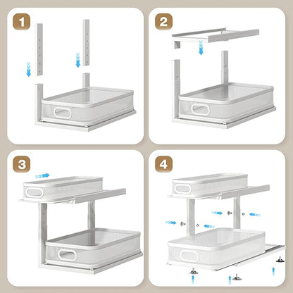 2 Pack 18.5IN-Depth Under Sink Organizer - Image 5