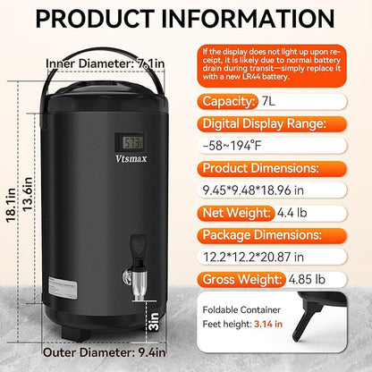 Commercial Insulated Beverage Dispenser - Image 7