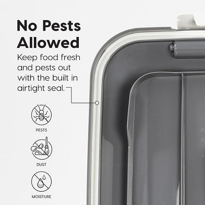 IRIS USA Dog Food Storage Container 54 lbs, Airtight Lid, 2-Cup Scoop, Double - Image 6
