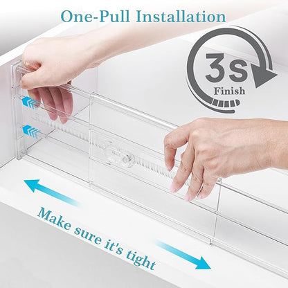 Vtopmart 6 Pack 6" Tall Upgrade Drawer Dividers - Image 6