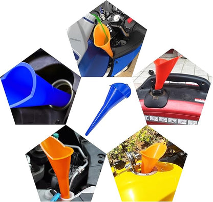 2 PCS Oil Funnel, Automotive Multi-Function Plastic Fuel Funnel - Image 4