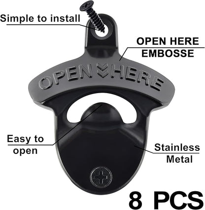 Wall Mounted Bottle Opener, Bulk Post Mount Soda Cap Opener - Image 2