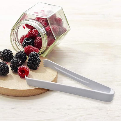 Party Essentials TN-65W Plastic Serving Tong, 6-1/2" Length - Image 4