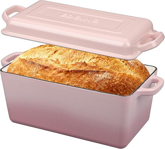 EDGING CASTING Enameled Cast Iron Dutch Oven, Oblong Bread Oven by EDGINGCOOKWARE