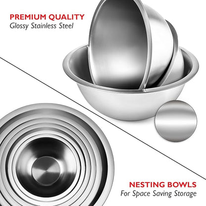 EATEX Stainless Steel Mixing Bowls - Image 6