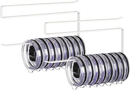 2 Pack Tumbler Lid Organizer, Horizontal Tumbler Lid Storage Hook to Hold Up 20 by JOLENSOY