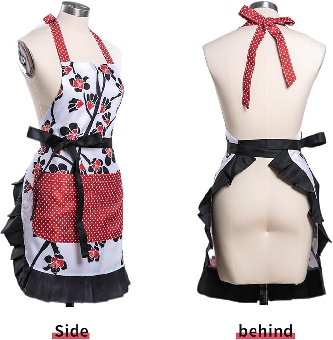 Lovely Flower Pattern Retro Aprons - Image 2