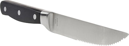 Amazon Basics 8-Piece Full Tang Stainless Steel Serrated Steak Knife Set - Image 3