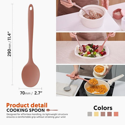 Multi Platinum Silicone Cooking Spoon - Image 2