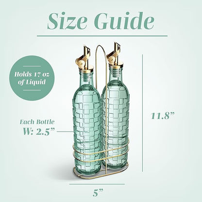 COOK WITH COLOR Glass Olive Oil Bottle Dispenser - Image 5