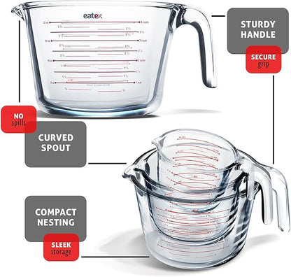 Eatex Mixing Bowls with Measuring Cups & Measuring Spoons 17 Piece Set - Image 6