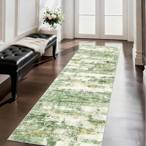 2x5 Washable Runner Rugs，Modern Abstract Rug Runner, Ultra-Thin Kitchen Runner by Unknown