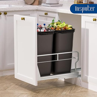 Insputer Dual Pull Out Trash Can Under Cabinet - Image 9