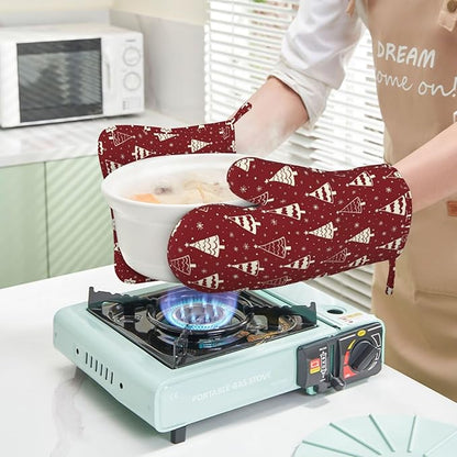 Christmas Oven Mitts and Pot Holders Set - Image 6