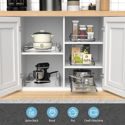ZOINLIY Pull Out Cabinet Organizer, Versatile Slide Out Kitchen Organizers and - Image 4