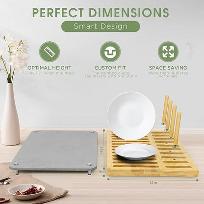 Sofort Stone Drying Mat for Kitchen Counter, Quick Dry Ultra Absorbent Dish - Image 4