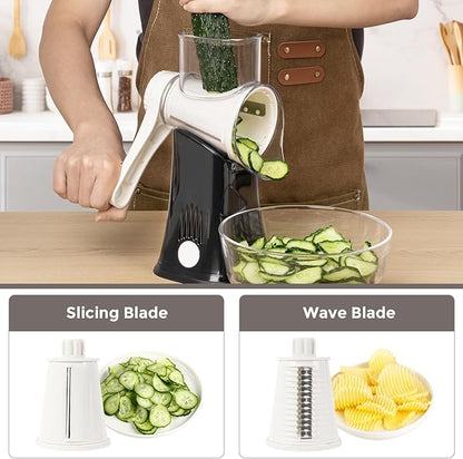 X Home 5-in-1 Rotary Cheese Grater - Image 2
