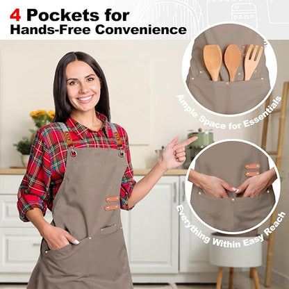 BeLuyi chef apron bib tool apron - Image 6