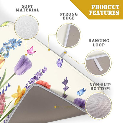 Spring Summer Floral Dish Drying Mat - Image 4