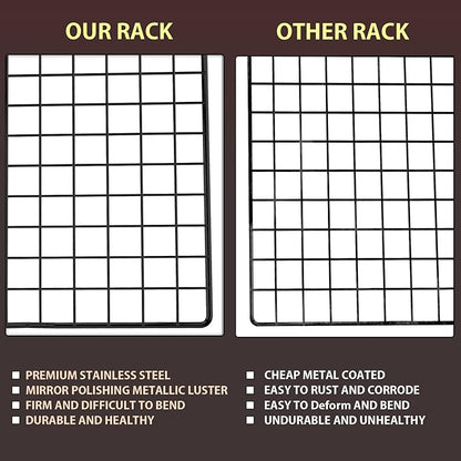 Briout Cooling Rack for Baking, Thick Wire Cookie Rack for Cooking, Oven Safe - Image 4