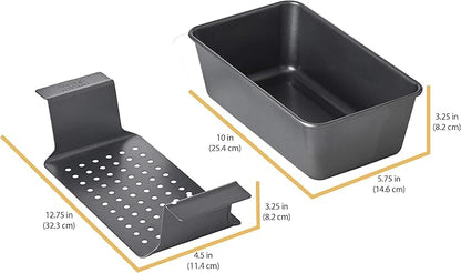 Chicago Metallic 2-Piece Healthy Meatloaf Pan - Image 6