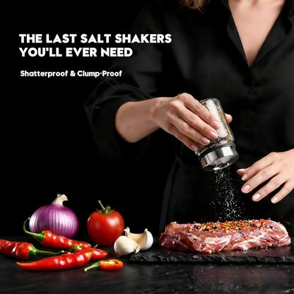 Shatterproof Glass Salt and Pepper Shakers Set Leak & Moisture Proof - Image 3