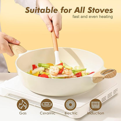 SENSARTE Ceramic Nonstick Frying Pan Skillet - Image 4