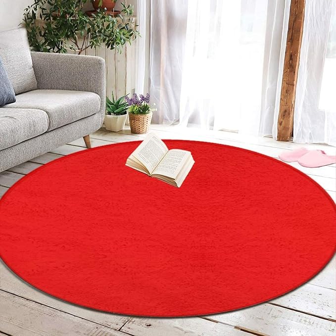 Large Round Area Rug Home Decor Modern Bathroom Rug Kitchen Office Circle Rug - Image 5