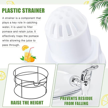Honeydak 1 Pack 4 Gallon Glass Beverage Dispenser - Image 3