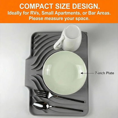 Dish Drying Mat for Kitchen Counter, - Image 3