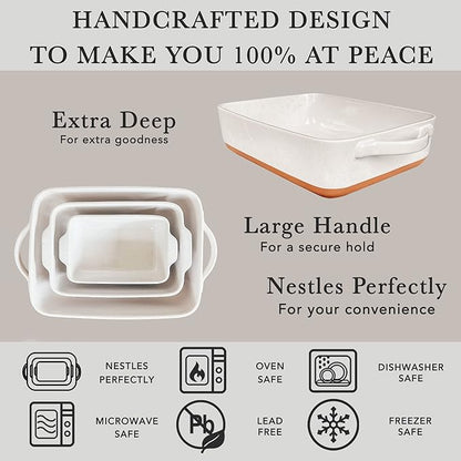 Mora 9x13in Porcelain Baking Dish - Image 4