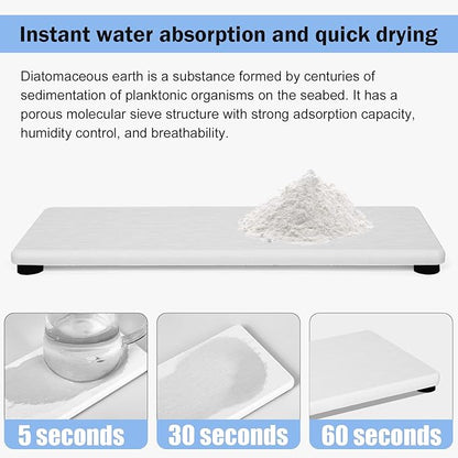 3PCS Stone Drying Tray, Water Absorbing Stone Tray - Image 4