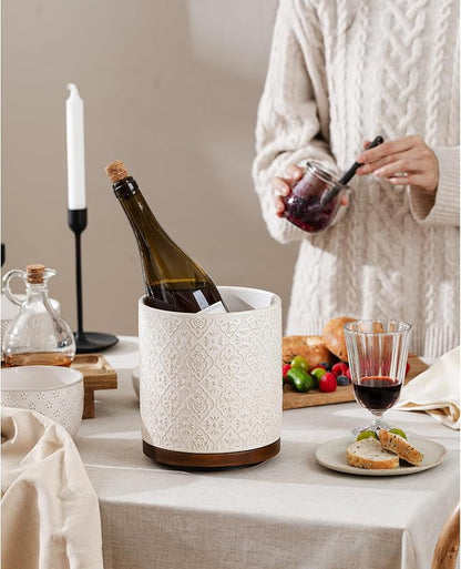 Kitchen Utensil Holder, 360° Rotating Extra Large Ceramic Utensil Holder - Image 7