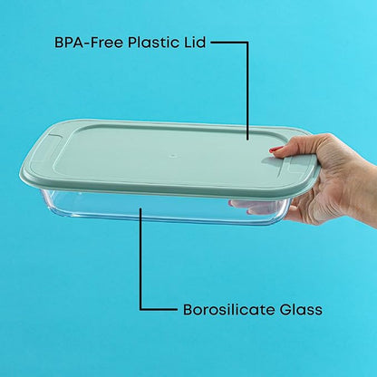 JoyJolt 8-Piece Borosilicate Glass Oven Dishes - Image 4