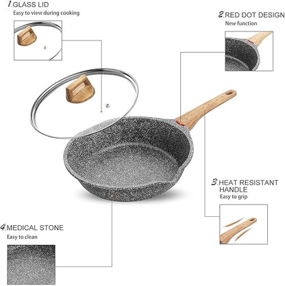 Starunder Induction Nonstick Skillet Frying Pan - Image 5