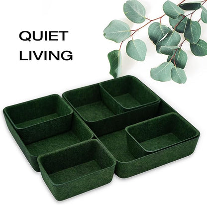 Welaxy Drawer organizers trays felt storage bins drawers dividers organizer - Image 2