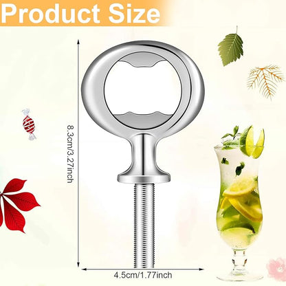 Cunhill 7 Pcs Metal Bottle Opener Blank Bulk Bottle Opener Inserts Parts Pieces - Image 2