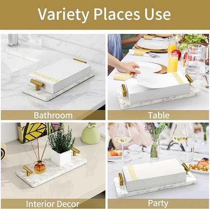 STWWO Napkin Holder for Bathroom, Guest Towel Holder Tray for Bathroom - Image 6