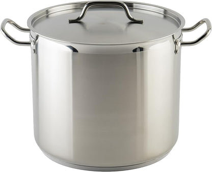 Winware Stainless 20-Quart Steel Stock Pot by Winco