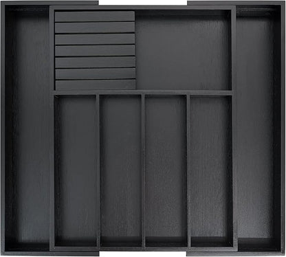 VaeFae Bamboo Silverware Drawer Organizer Kitchen, Expandable Utensil Organizer by VaeFaeDirect