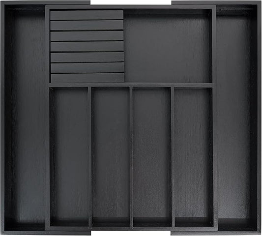 VaeFae Bamboo Silverware Drawer Organizer Kitchen, Expandable Utensil Organizer by VaeFaeDirect