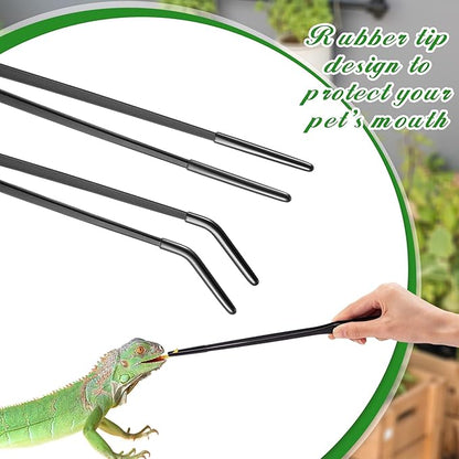 Lasnten 2 Pcs Extra Long Stainless Steel Reptile Feeding Tongs - Image 6