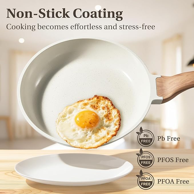 NEWBULIG 25-Piece Nonstick Cookware Set, Granite Pots and Pans - Image 4