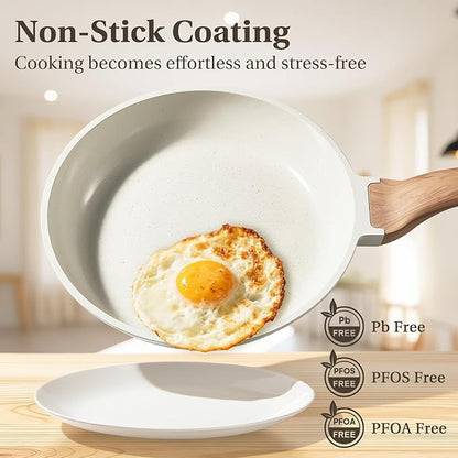NEWBULIG 25-Piece Nonstick Cookware Set, Granite Pots and Pans - Image 4