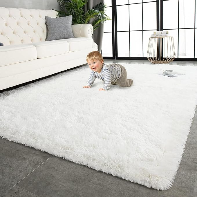 TWINNIS Super Soft Shaggy Rugs Fluffy Carpets 9x11 Feet, Indoor Modern Plush by TWINNIS