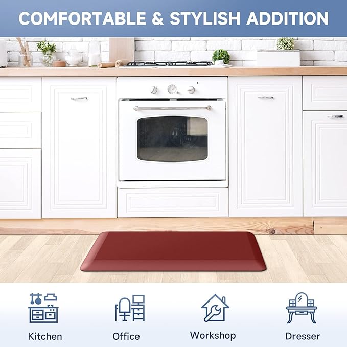 4/5 Inch Thick Kitchen Mats for Floor, StepRite Kitchen Rug for Standing Desk - Image 7