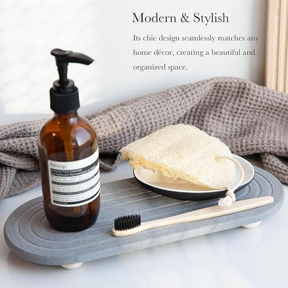 Instant Dry Sink Caddy Organizer – Water Absorbing Stone Tray - Image 2
