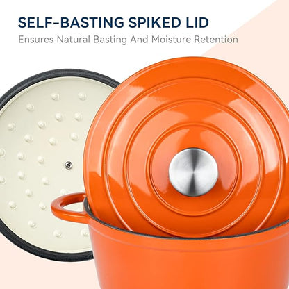 Miereirl 4.5 Quart Enameled Dutch Oven Pot - Image 7